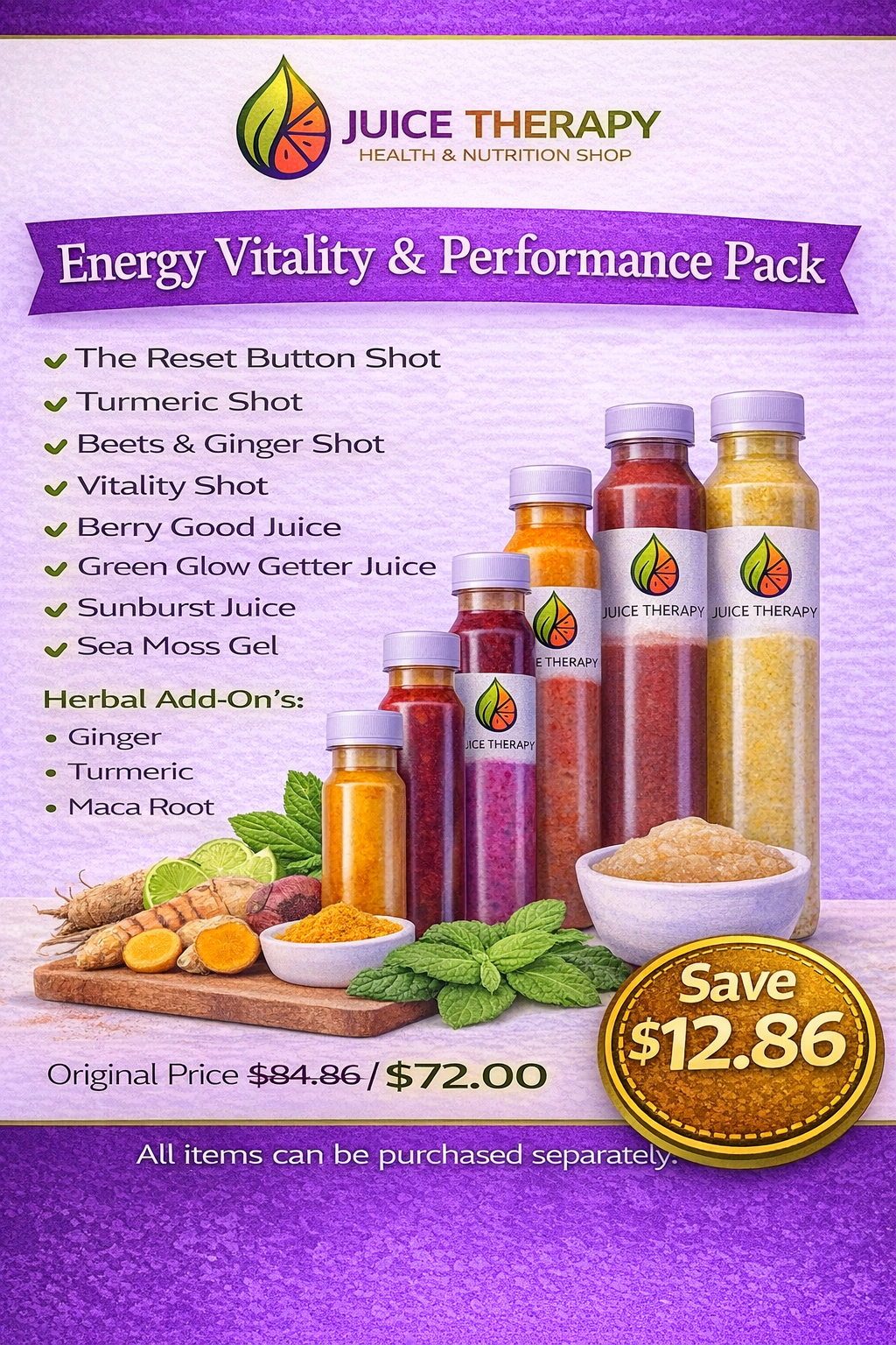 Energy Vitality & Performance Pack